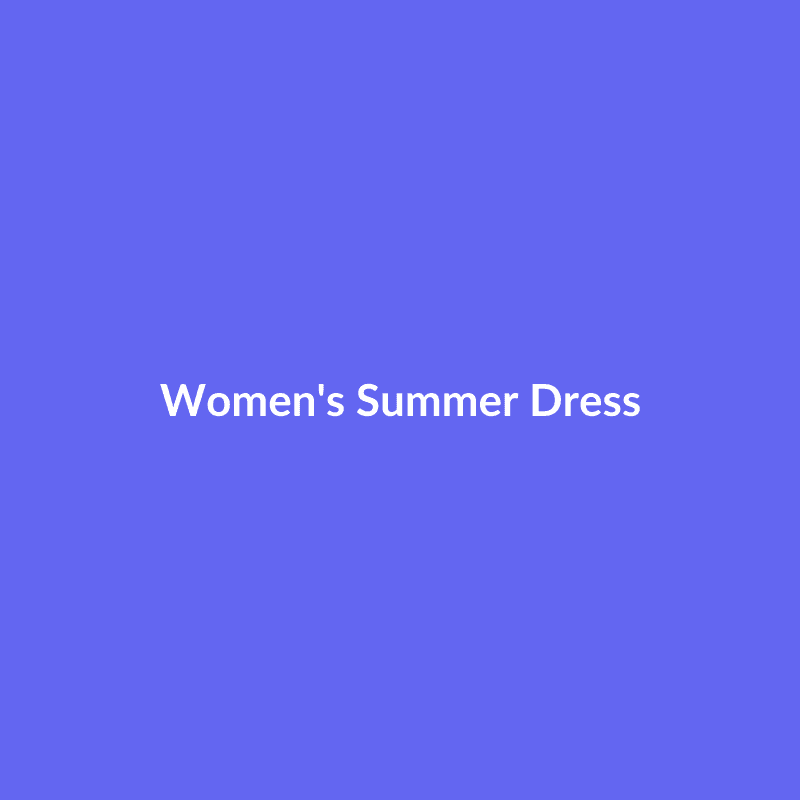Women’s Summer Dress